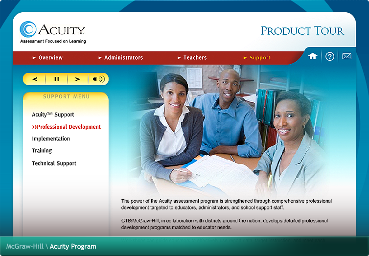 McGraw-Hill Acuity Flash Application