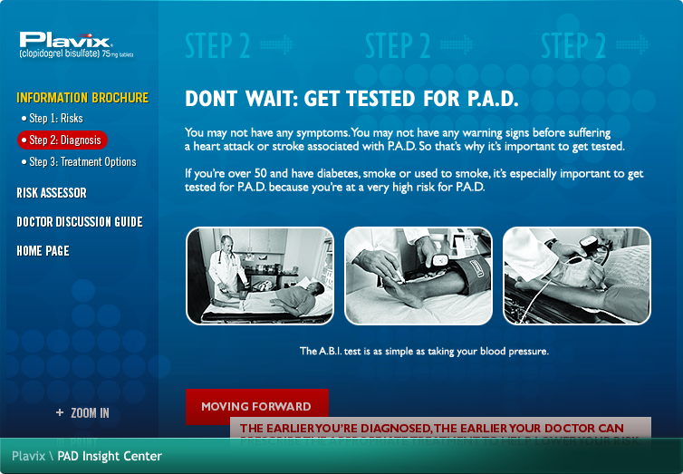 Plavix PAD Insight Center Flash Application