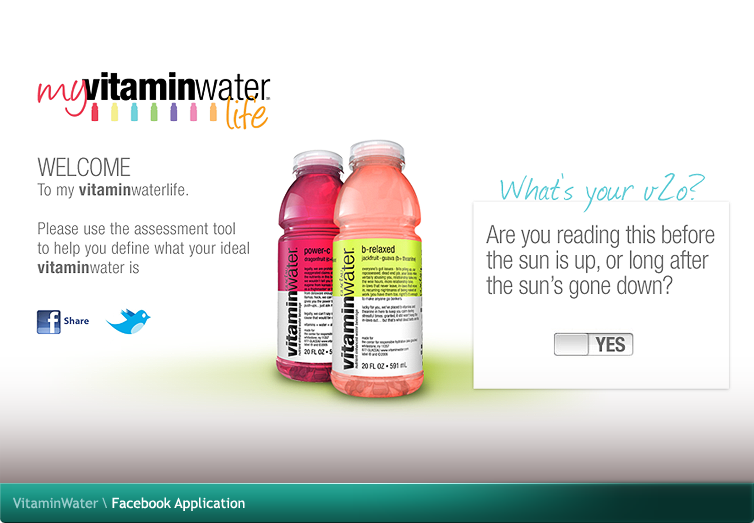 VitaminWater Facebook Application