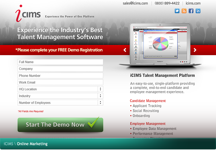 iCIMS Online Marketing