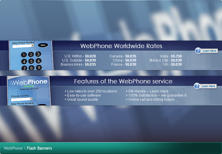 WebPhone Flash Banners