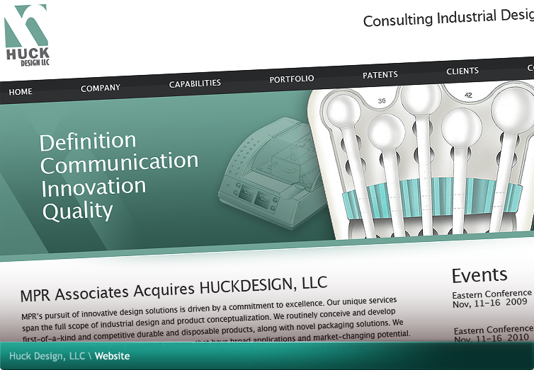 Huck Design, LLC Website