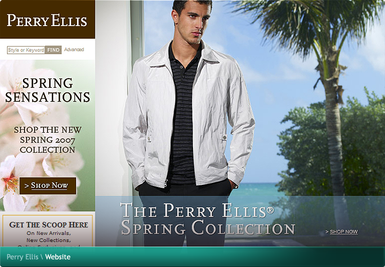 Perry Ellis Website